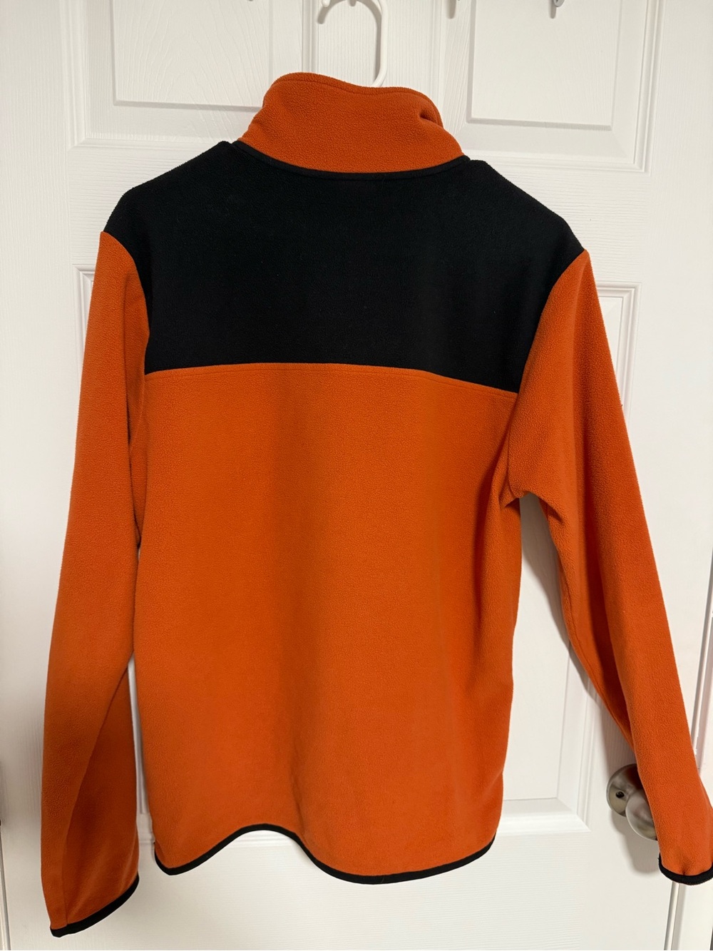 The North Face Men's Red and Black Snap-Button Fleece Pullover - Picture 5 of 5